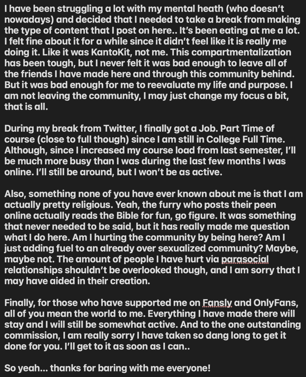 KantoKit's tweet image. Hey Everyone, sorry I have been absent for the past  couple weeks.. I’ll try to keep this short, but get ready for some rambling.