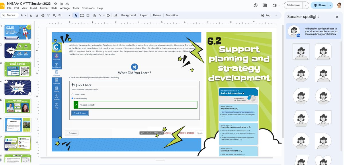 bmos's tweet image. 🎉New: Google Slides added a pretty cool tool that let&apos;s you embed your 📸Camera Feed directly into the slide. This is similar to what Apple Keynote can do. Click INSERT --&amp;gt; SPEAKER SPOTLIGHT #GoogleSlides #GoogleTips #Edtech #TeacherTechTips