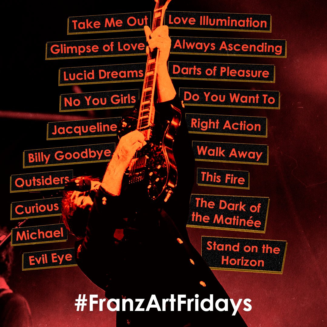 To all of our creative fans, we've got another challenge for you for this months #FranzArtFridays. Create a piece of fan art inspired by your favourite Franz Ferdinand song and share it with us by 25th March. We’ll be resharing our favourites on Friday 29th March!