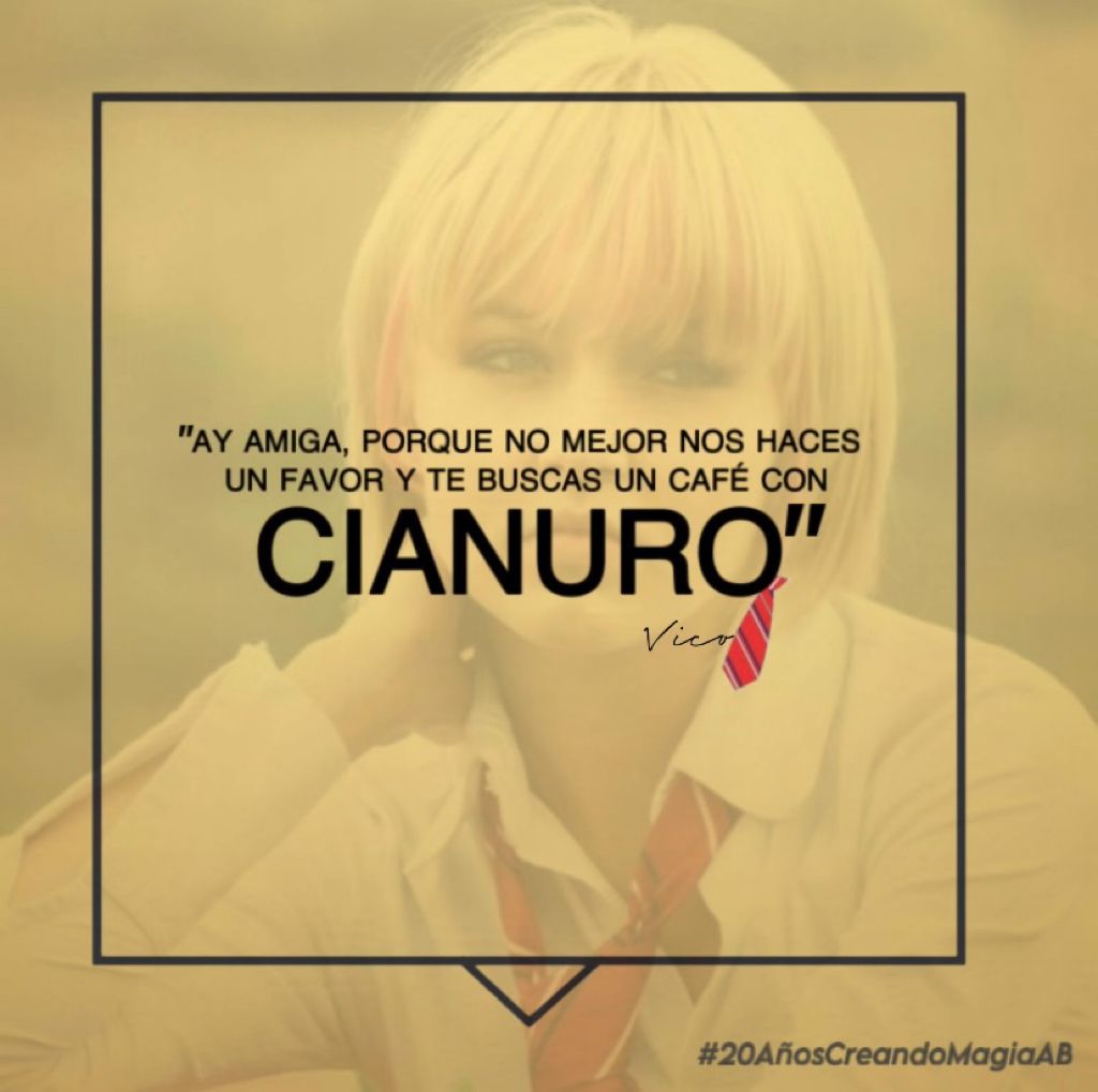 ¡Ya es el momento 🤗! Celebro contigo estos #20AñosCreandoMagiaAB tu talento y profesionalismo sigue marcando nuestros corazones. Eres admirable @Anboy88 #VicoPaz #Rebelde #Rbd #angeliqueboyer