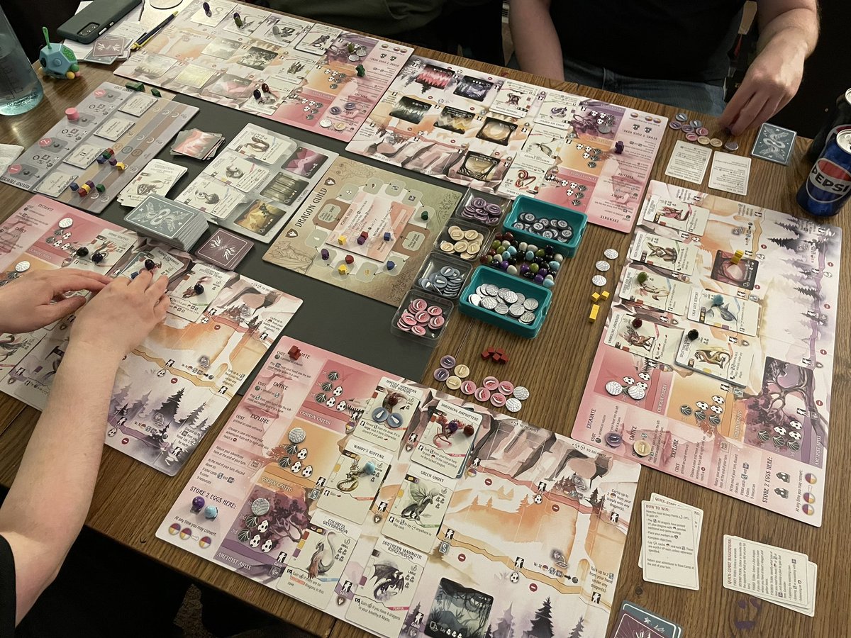 Duff_McDuff's tweet photo. Wyrmspan! The dragon themed sequel to Wingspan #wyrmspan #boardgames #tabletopgames https://t.co/TpEZwGXIN0