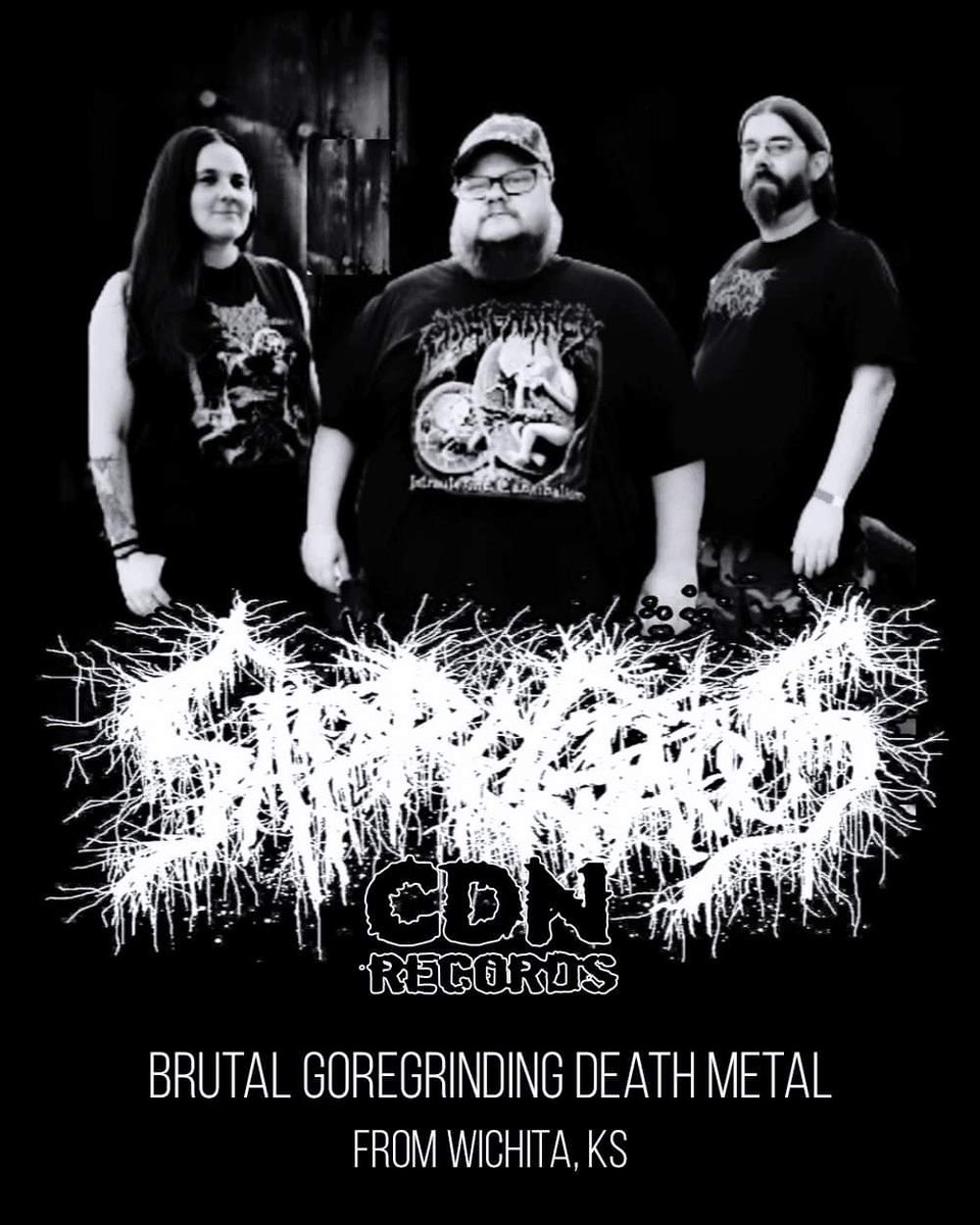 CDN Records welcomes Saprogenous from Wichita, Kansas to our roster. Learn more about the band on their new artist page: cdnrecords.com/label-artists/… For fans of Hemdale, Mortician, Last Days Of Humanity and Dead Infection #brutaldeathmetal #goregrind #brutalgoregrind