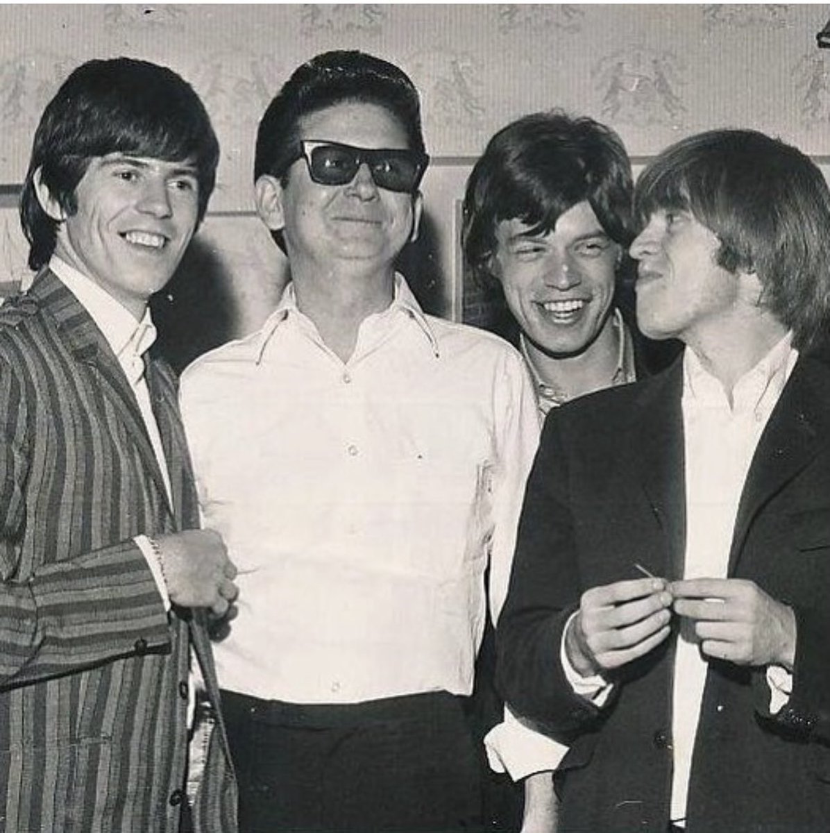 Roy Orbison & The Rolling Stones Keith Richards, Roy Orbison , Mick Jagger, Brian Jones