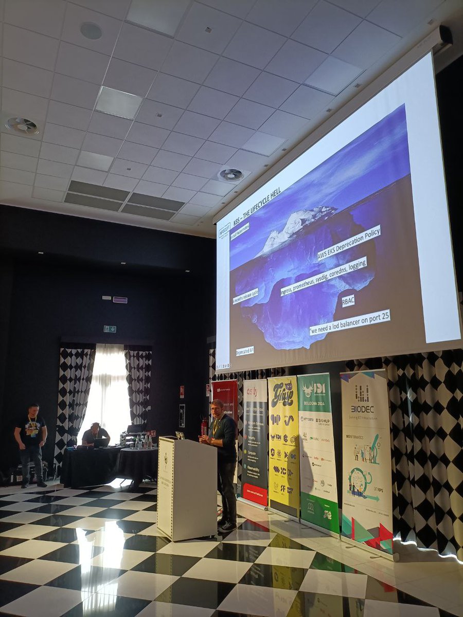 'Platform Engineering Is Not About Tech' dice Francesca Carta, Delivery Manager @MiaPlatform 
Tommaso Doninelli e Lino Telera portano un caso reale: 'Taming the Lifecycle of 100+ Kubernetes Clusters with K8s Plumber - An @InfoCert_it Story'

#IDI24 #conf
