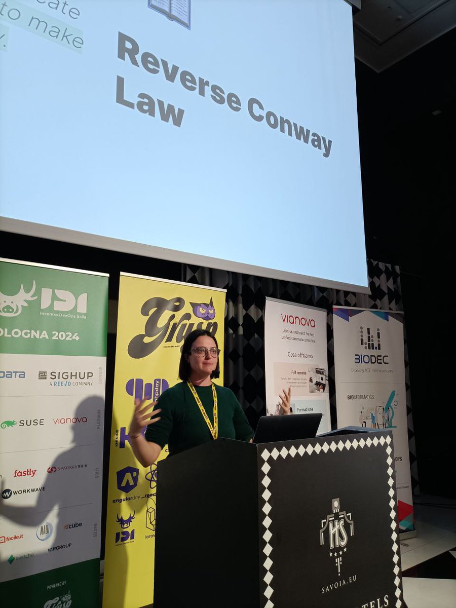 grusp's tweet photo. "Platform Engineering Is Not About Tech" dice Francesca Carta, Delivery Manager @MiaPlatform
Tommaso Doninelli e Lino Telera portano un caso reale: "Taming the Lifecycle of 100+ Kubernetes Clusters with K8s Plumber - An @InfoCert_it Story"
#IDI24 #conf https://t.co/CL0v3pgSGU
