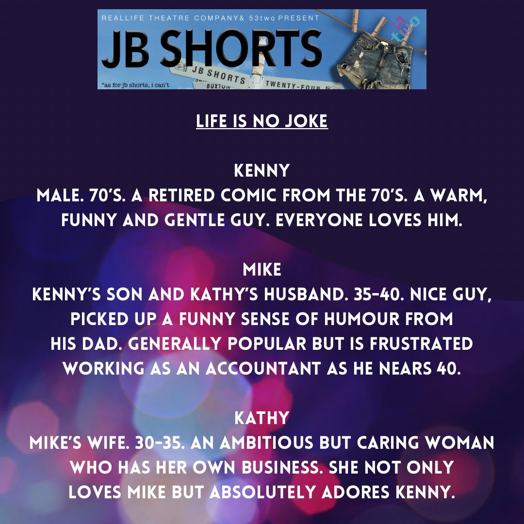 📣Casting call-outs📣 #JBShorts is back in May! Please read the breakdowns carefully below and apply via email to our casting director @lisaemmarichi Closing date is Wednesday 20th by 12pm #castingcallout #castingbreakdown #casting #manchester