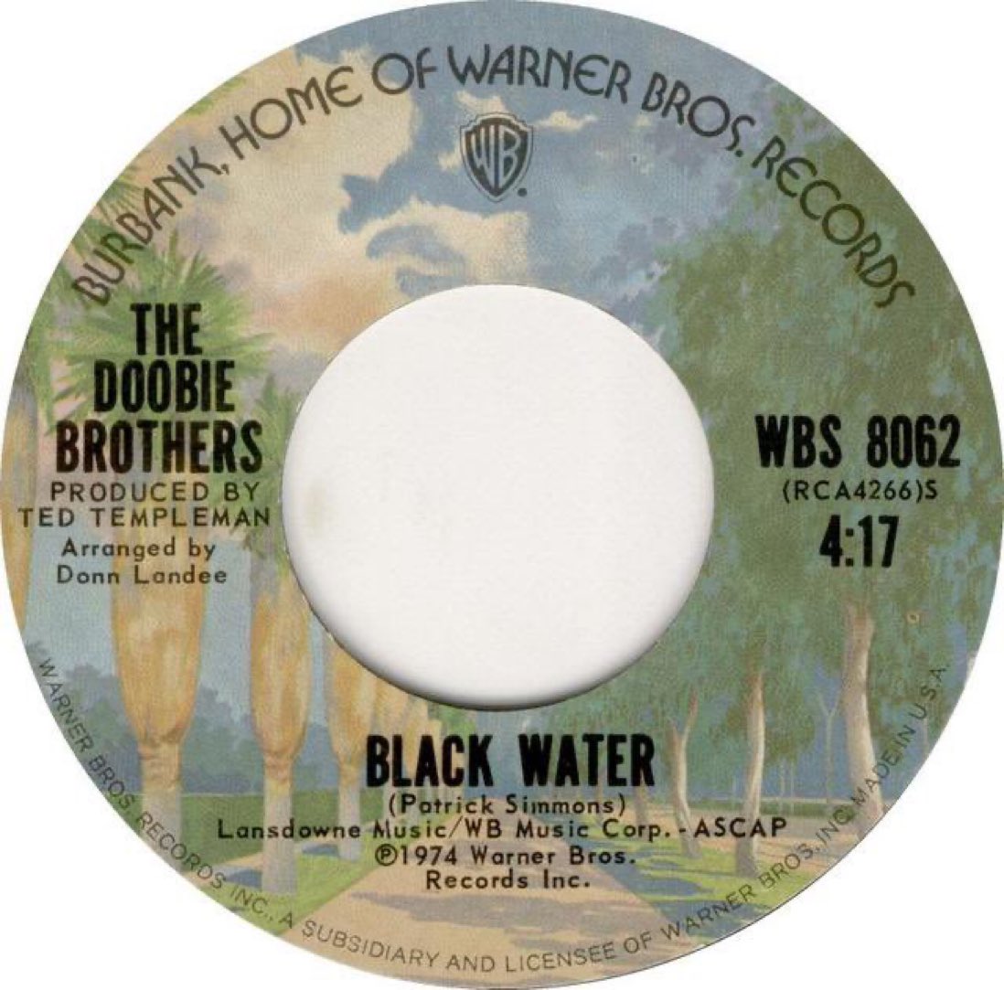 On March 15, 1975 the Doobie Brothers had the number one single in the US with “Black Water” #DoobieBrothers