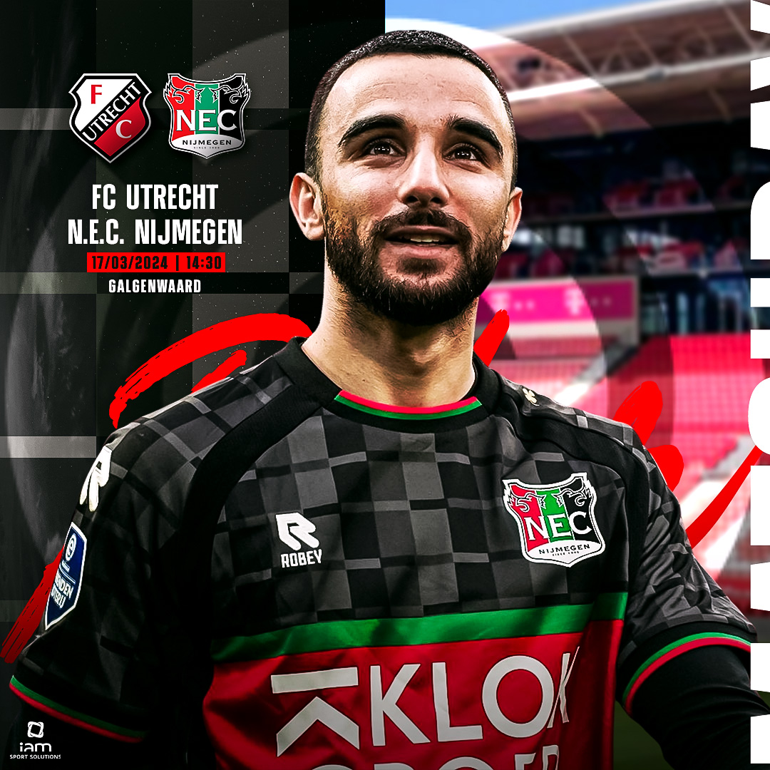 Ready for a 🆕 #Eredivisie’s game tomorrow! @necnijmegen 🔴🟢⚫ #UTRNEC #RG1️⃣1️⃣