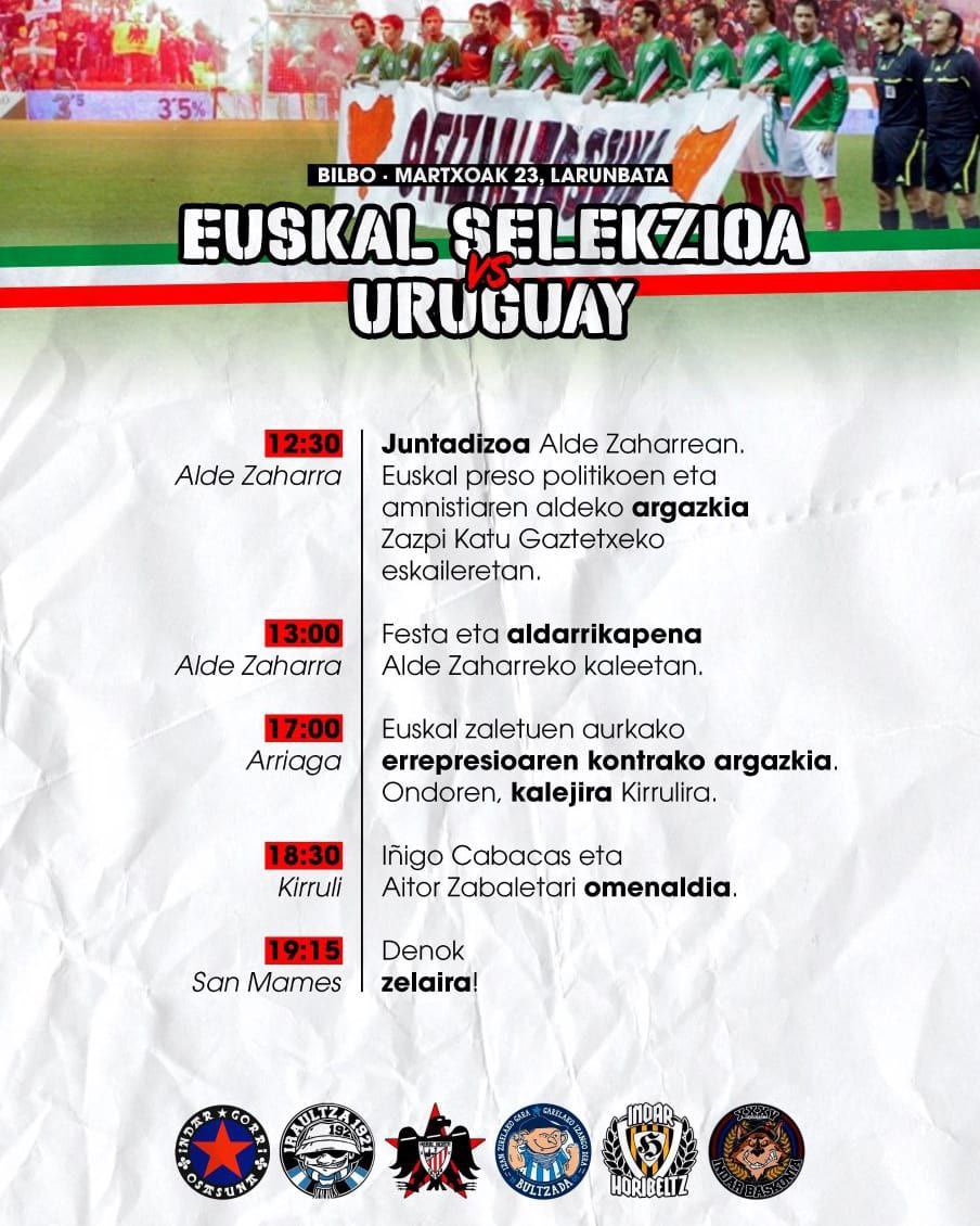 Martxoak 23, denok San Mamesera! 

Euskal Herriak ofizialtasunaren, askatasunaren eta sozialismoaren alde.