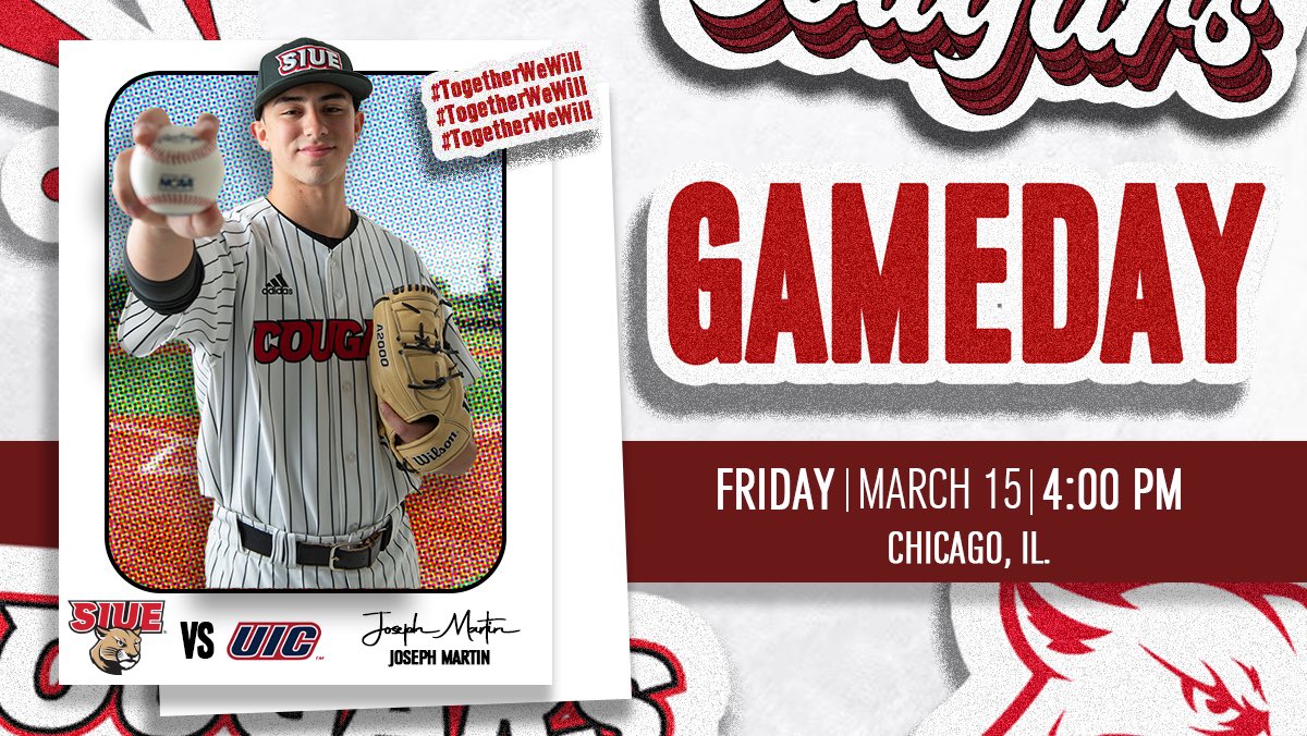 𝐆𝐀𝐌𝐄 𝐃𝐀𝐘 𝐚𝐭 𝐂𝐡𝐢𝐜𝐚𝐠𝐨

🆚 UIC 
📅 03/15
📍Chicago, IL.
⏰ 4:00 PM
🔗 ESPN + link in bio 
#togetherwewill  #SIUEBaseball