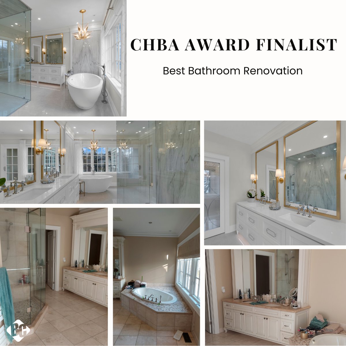 Excited to announce our finalist spot in the <a href="/CHBANational/">CHBA National</a> Awards for Housing Excellence for Best Bathroom Renovation! 🏡✨

Honored to be recognized for our commitment to quality and luxury. Can't wait for the #CHBAHousingAwards in May! 

#bathroomdesign #bathroomrenovation