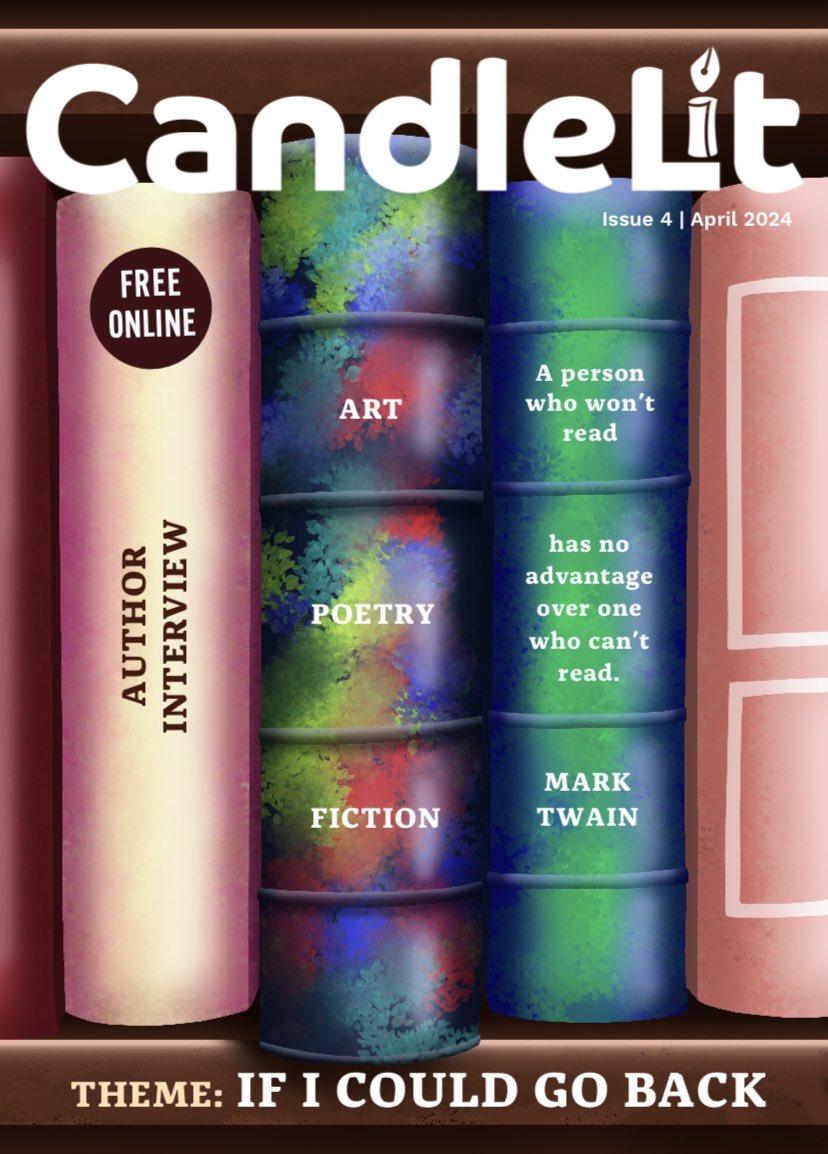 So happy to reveal the cover for the 4th issue of our print magazine - #CandleLit. 

Also, submissions are now open for issue 5; the theme is - addiction.

Submit here: tafader-publishing.co.uk/submissions/ 

#WritingCommunity #fiction #poetry #illustrations #literary #literarymagazine