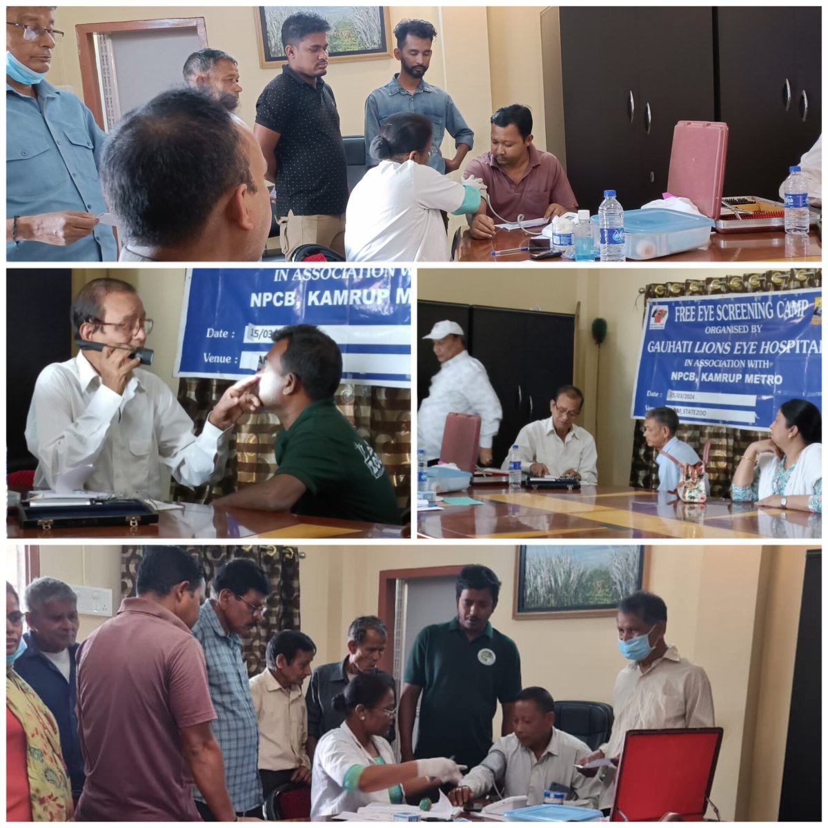 Free eye and diabetes screening camp @assamzoo by Lions Club of Gauhati & Gauhati Lions Eye Hospital benefited zoo staff & families. 85 patients screened, 5 diagnosed with cataracts. Lions Club offers free treatment & spectacles for those in need.