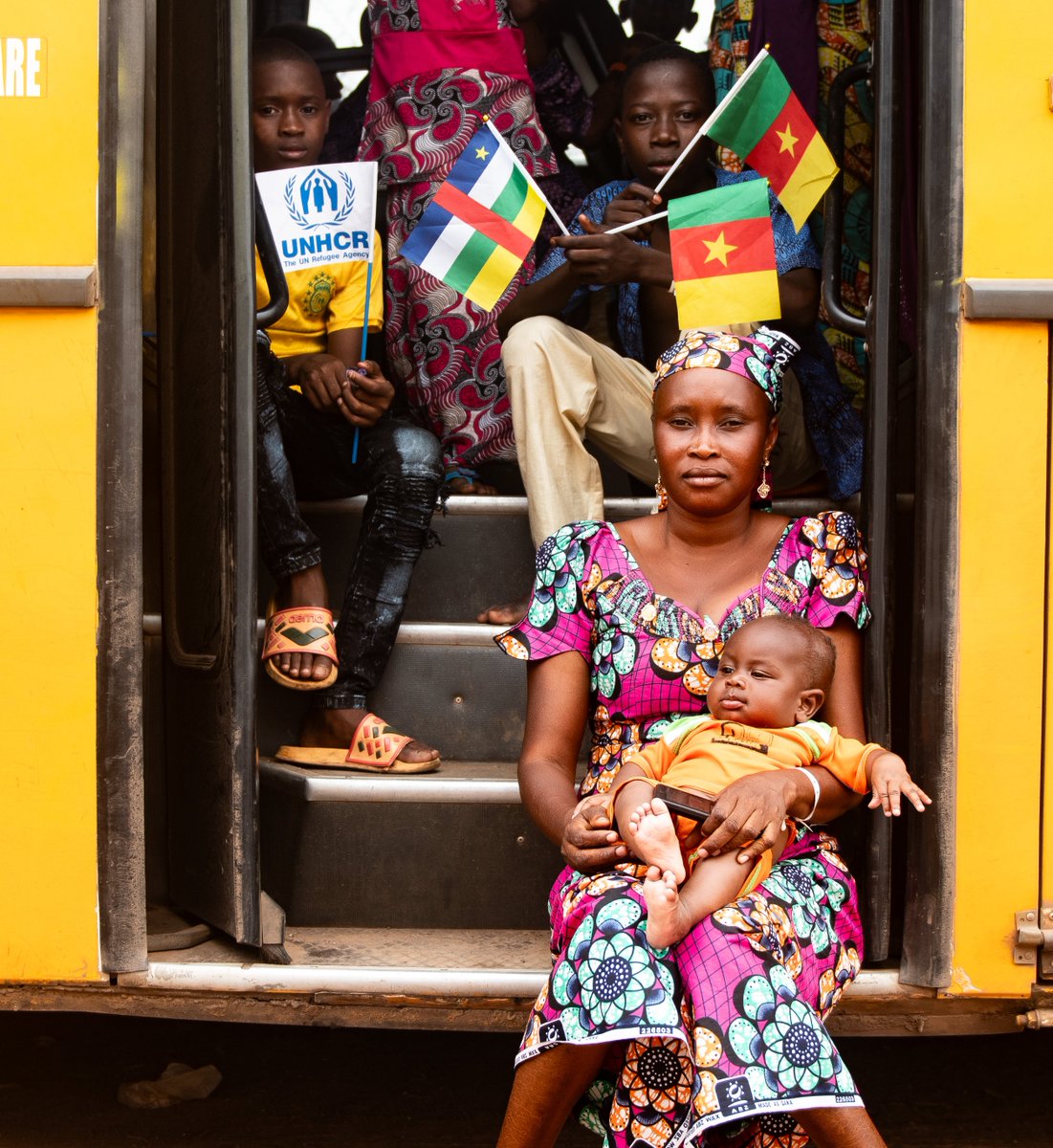 RefugeesCmr's tweet photo. "It's my country, my home. I will continue doing the business I did before fleeing to Cameroon in 2014."
- Adamou, 45.

600 Central African refugees in Cameroon returned home yesterday in a repatriation convoy facilitated by UNHCR and the governments of Cameroon and CAR. https://t.co/BrGalUp2zC
