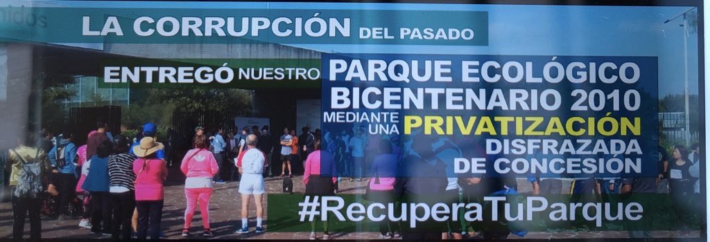ricdunas's tweet photo. @AristeguiOnline La incongruencia de la @SEMARNAT_mx, convierte en #ANP (área natural protegida) un club de golf de 72 hectáreas y por otra parte “regalan” el Parque Ecológico con flora y fauna en peligro crítico de extinción de solo 174 hectáreas
@GobiernoMX #RecuperaTuParque @lopezobrador_ https://t.co/P0IMUNBqsm
