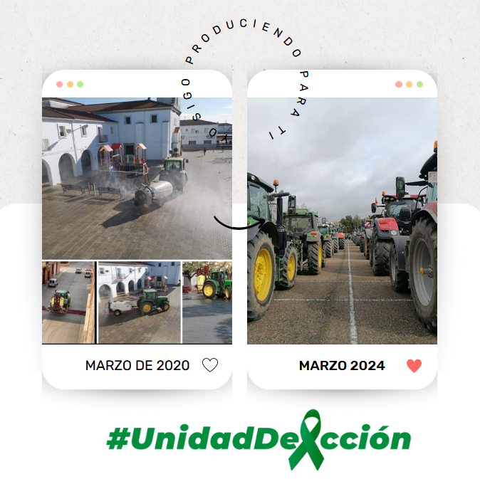 AsajaNacional's tweet photo. 😷 Hace 4 años, en  pandemia, nuestros agricultores y ganaderos se convirtieron en 🦸‍♂️ héroes urbanos, limpiando las calles y garantizando nuestra alimentación, sin importar el miedo o el caos a su alrededor. Los aplaudíamos entonces, merecen nuestro apoyo aún más ahora. 🚜💖 https://t.co/ltqYKFrIpX