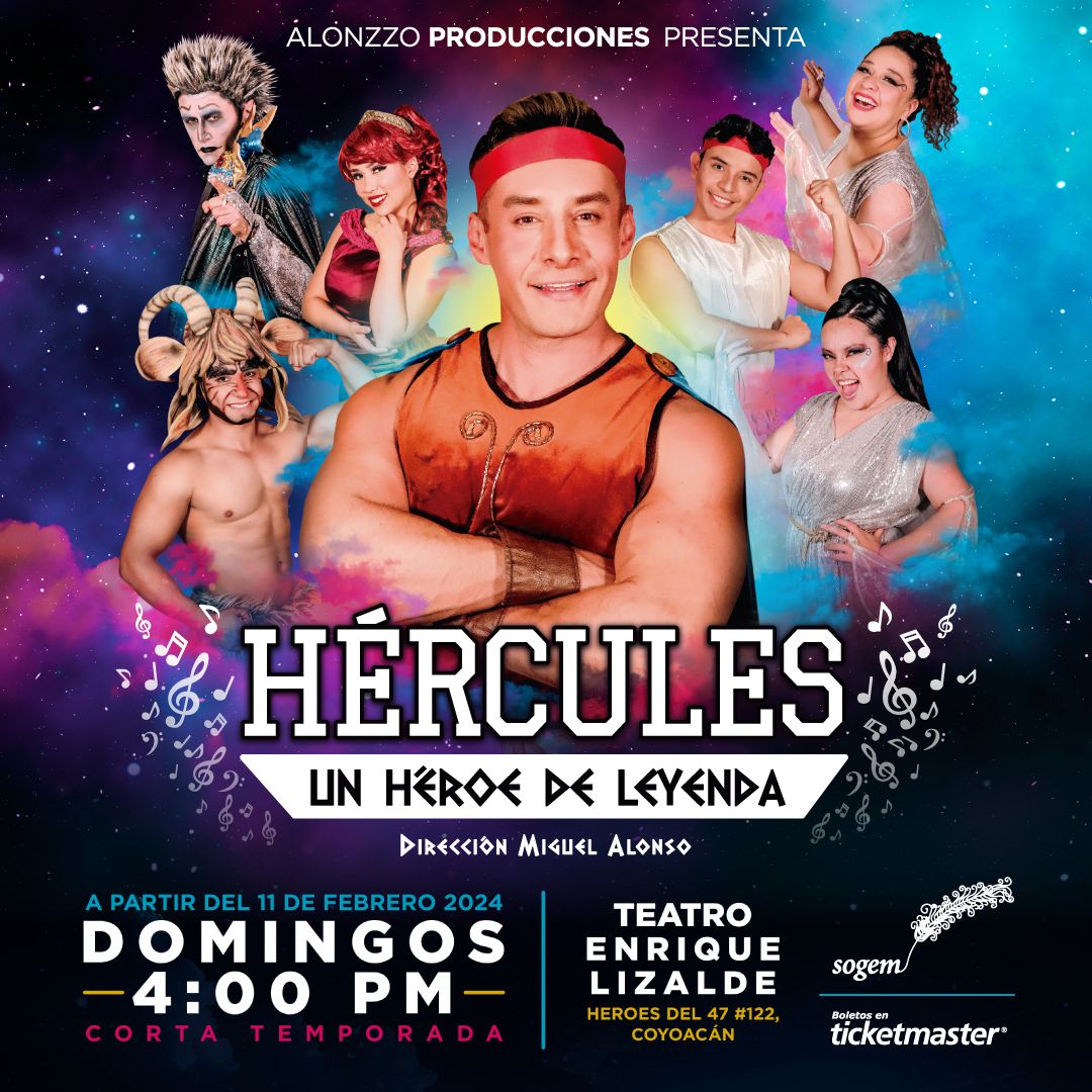 CarteleraCDMX's tweet photo. Tenemos 10 pases dobles para HÉRCULES UN HÉROE DE LEYENDA. 
Domingo 17, a las 4:00 pm. 
Teatro Enrique Lizalde (Héroes del 47 No. 122, Coyoacán)@TEnriqueLizalde 

Danos Repostear, tu nombre completo y te apuntamos en la lista. ¡Suerte! https://t.co/clqVgOLruY