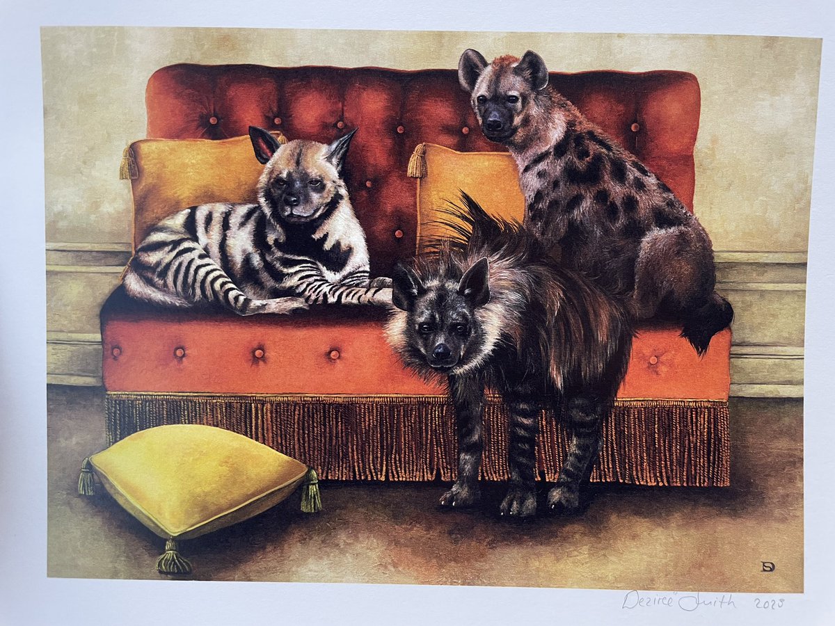 absolutely in love with this 😍 - found in Nairobi 

by Deziree Smith 

<a href="/HyaenaSG/">IUCN SSC Hyaena Specialist Group</a> #hyena