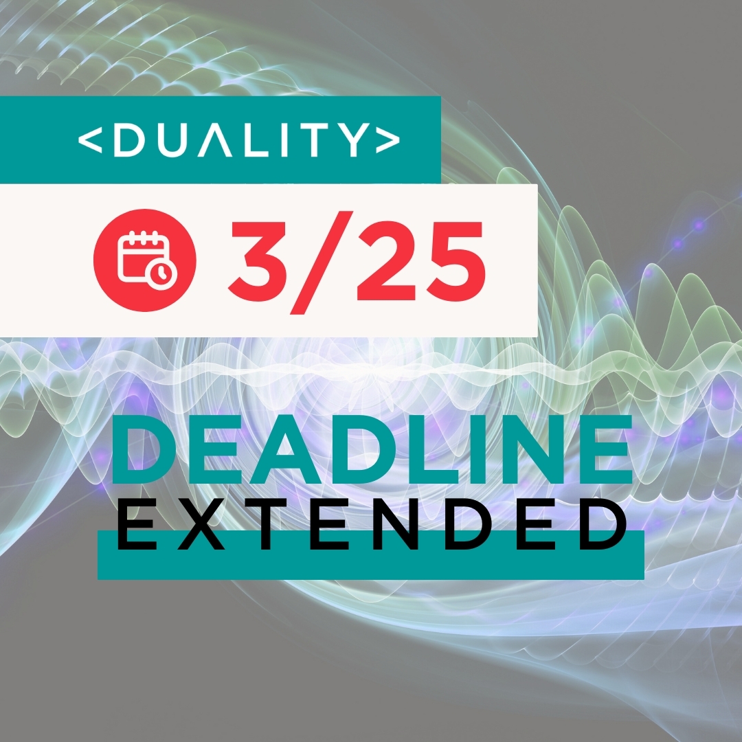 The application deadline has been extended to March 25!

Apply now ⤵️
dualityaccelerator.com/apply/

In collaboration with <a href="/ChicagoQuantum/">Chicago Quantum Exchange</a>, <a href="/UofIllinois/">University of Illinois</a>, <a href="/argonne/">Argonne National Lab</a>, and <a href="/P33Chicago/">P33 Chicago</a>, this innovative accelerator is the first in the U.S. exclusively focused on supporting  quantum startups.