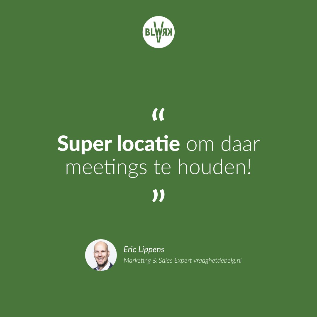 "Super locatie om daar meetings te houden!" - Eric Lippens, vraaghetdebelg 

#BLWRK #review #meetingroom #historicspaces #Fort5 #Edegem #coworking #vergaderzaal #zaalverhuur