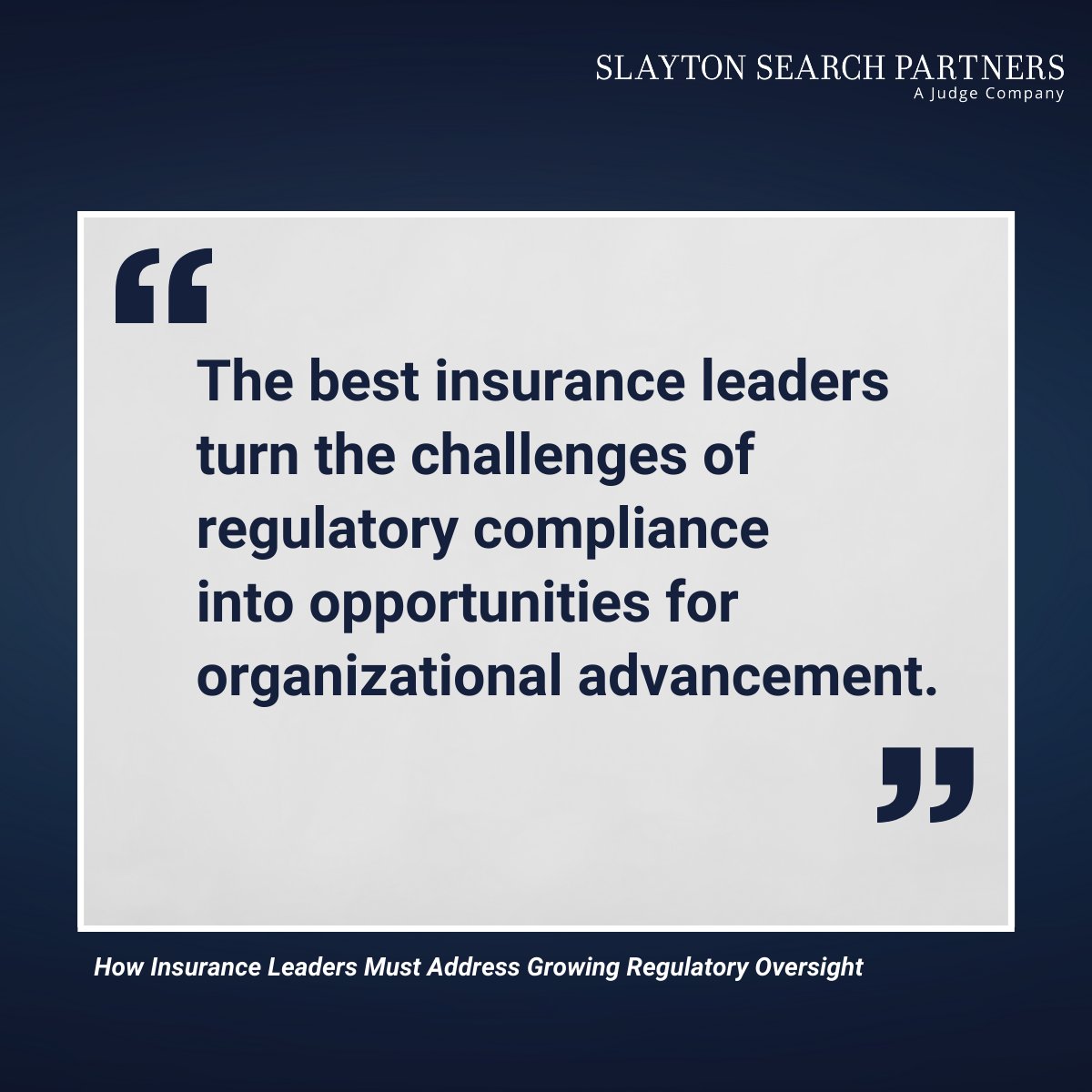 SlaytonSearch's tweet image. As regulations increase for insurance firms, savvy leaders will leverage agile strategies, product innovation, and emerging technologies to ensure compliance and growth. hubs.ly/Q02nhHyQ0 #SlaytonSearchPartners #Insurance #InsuranceRegulations