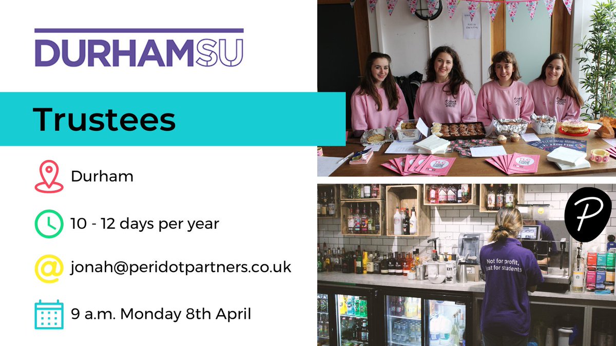 PeridotPartners's tweet photo. ✨ Join the board of the thriving @DurhamStudentsU at the world-class Durham University as a Trustee to contribute to the success of the new strategy that will ensure long-term financial and commercial sustainability. https://t.co/NTASVku6bM https://t.co/8Ezfa9ZfVw