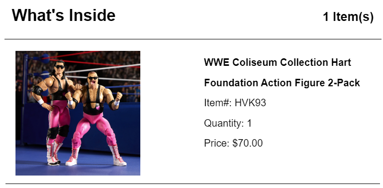 calcreateschaos's tweet image. And the #HartFoundation #ColiseumCollection set is shipping, too! Oh, next week is going to be a lot of fun!! @Mattel @actionfigattack
