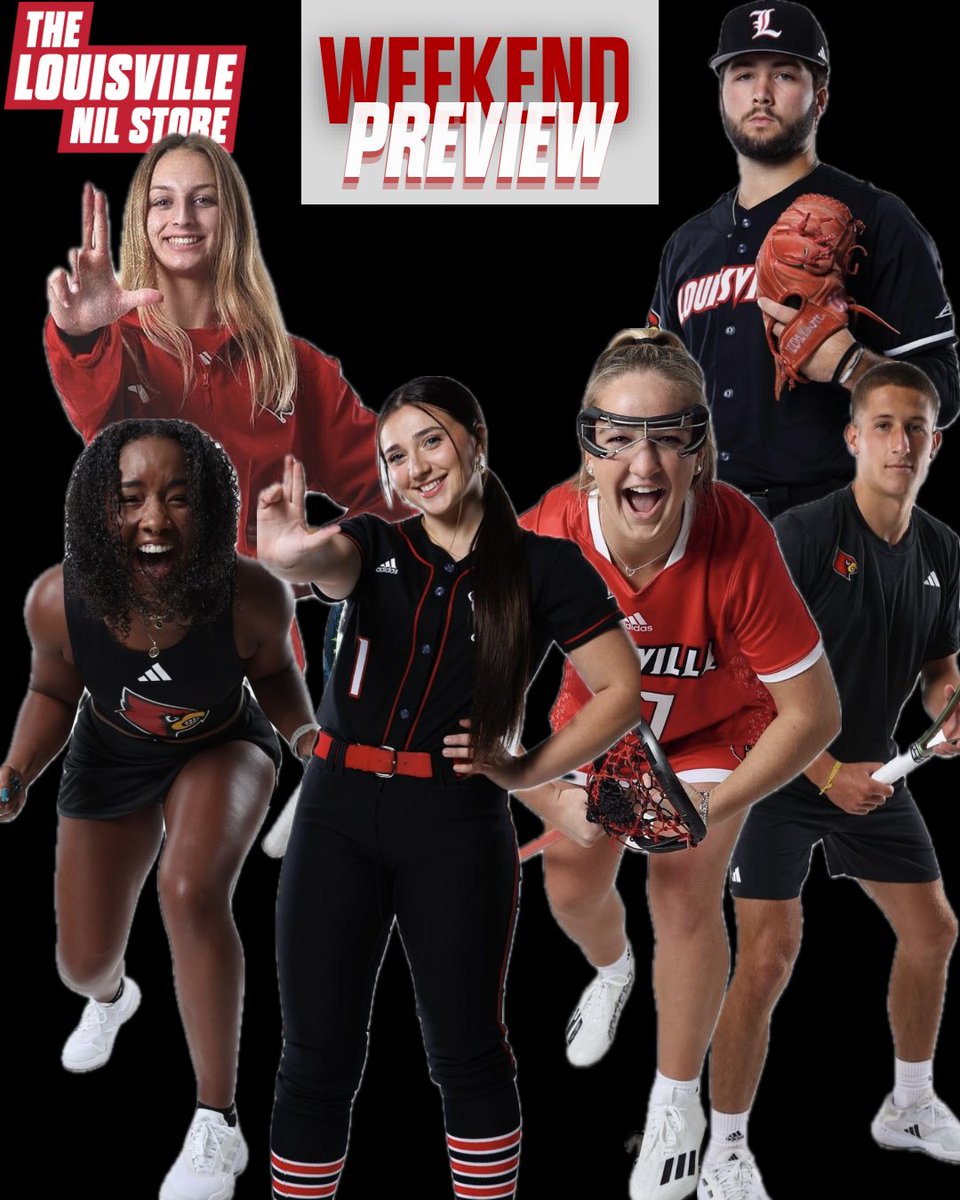 An exciting weekend coming up for the Cards!

Diving competes at the NCAA Zones here in the ‘Ville, softball continues the Cardinal Classic!

Baseball, lacrosse, and women’s tennis are all home this weekend and men’s tennis travels to Virginia and Virginia Tech!

#GoCards