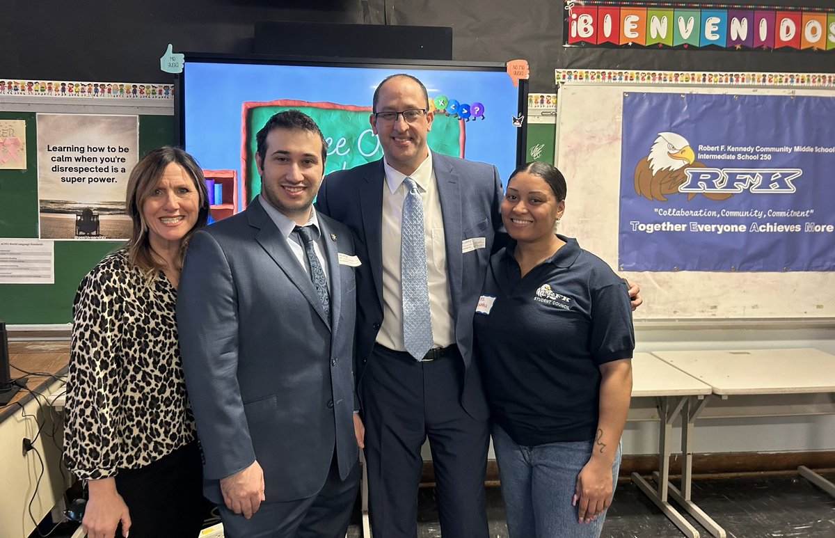 The weeks are long in the NY Capitol, but we always find the time to visit our schools and support our students. Thank you to the amazing IS250 team and student council for today’s “See Our School” event. Truly impressive to see these future leaders lead this engagement!
