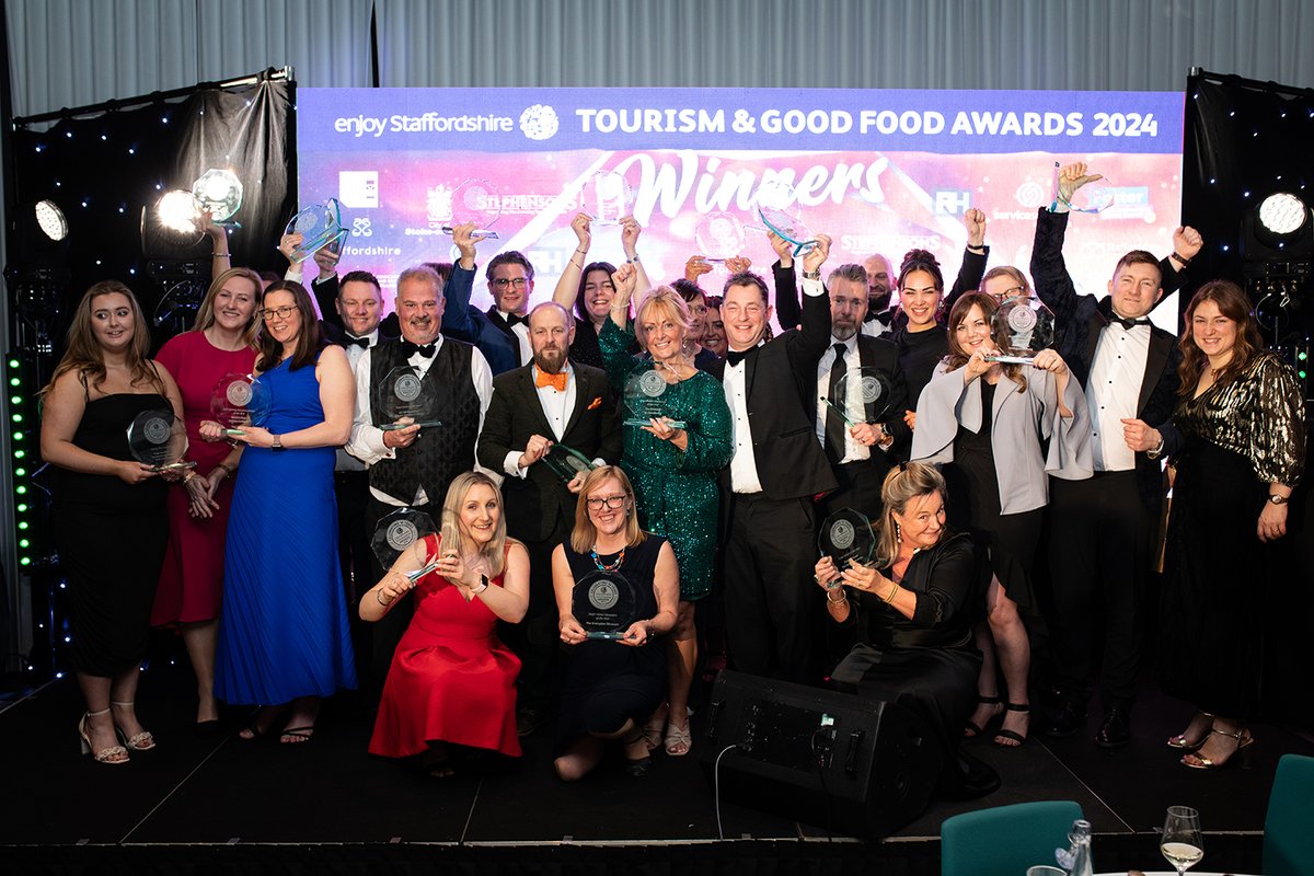 🚨 WINNERS OF TOURISM AWARDS ANNOUNCED 🚨 We had a cracking night at the @Nat_Mem_Arb last night, as we celebrated fantastic tourism & hospitality businesses from across #Staffordshire You can find out who won the awards at: enjoystaffordshire.com/visitor-inform… #EnjoyStaffs #VEAwards2024