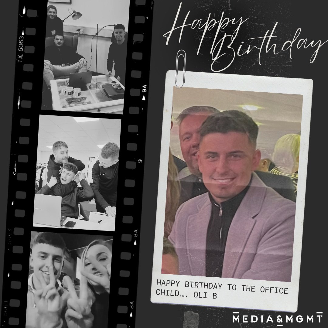 PointOne_mgmt's tweet photo. Happy birthday to the office child @OliverBeagleho2 🎉
We ‘obviously’ hope you have a good day… not the usual daily nightmare that you’ve endured every day of your twenties so far.
Have a good one ☀️🍺
#olib #teawitholib #mediamgmt #teammgmt #obviously #happybirthday https://t.co/kVOPujcY6e