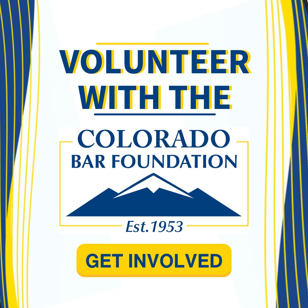 Bar Fellows: interested in becoming more involved? We have volunteer opportunities available! Click the link and take your fellowship to the next level! Get involved: tr.ee/em9qsnecvS #cbf #cobarassoc #volunteer #fellowship #legalcommunity