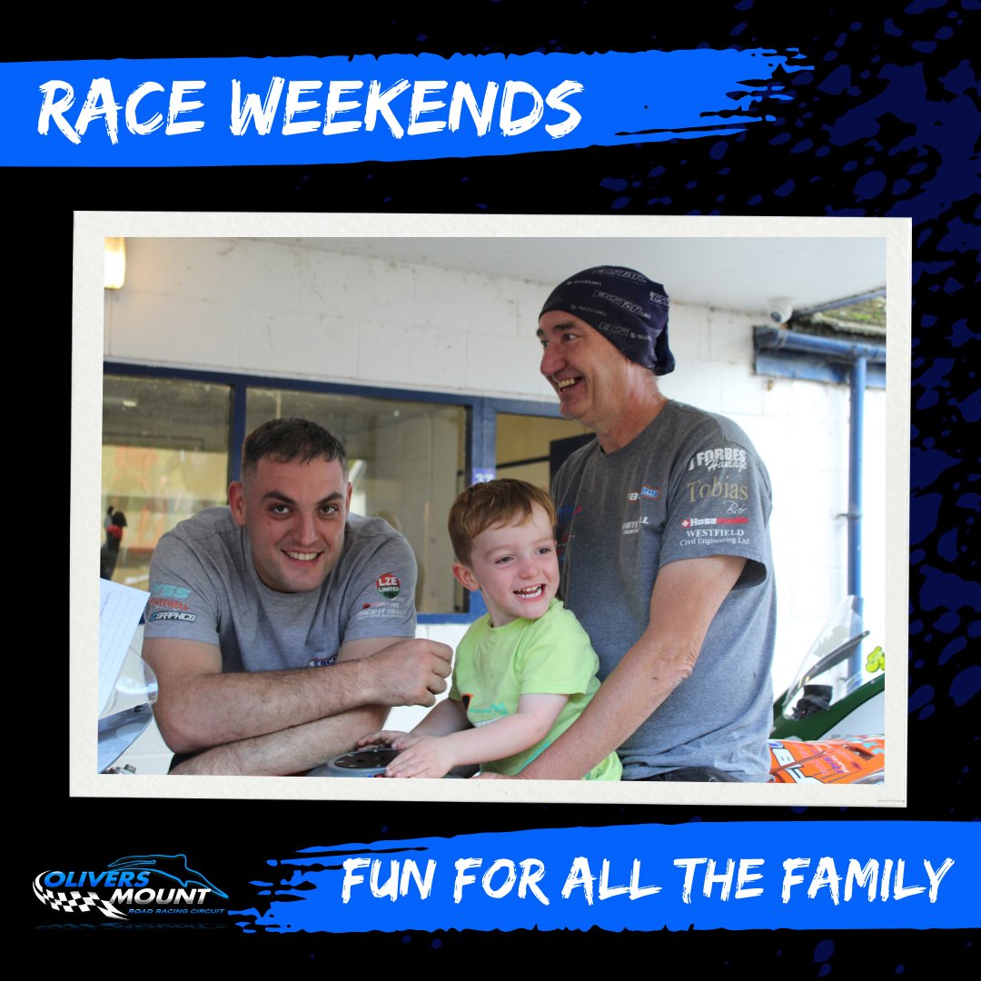 🏁🎪 Race Weekend at Oliver's Mount isn't just the thrill on the track – it's a family festival! With our vibrant retail village, food outlets, listen to live music or a talk show, and of course, experience heart-pumping road racing! oliversmount.ticketco.events/uk/en/e/24_spr… #Roadracing #TT