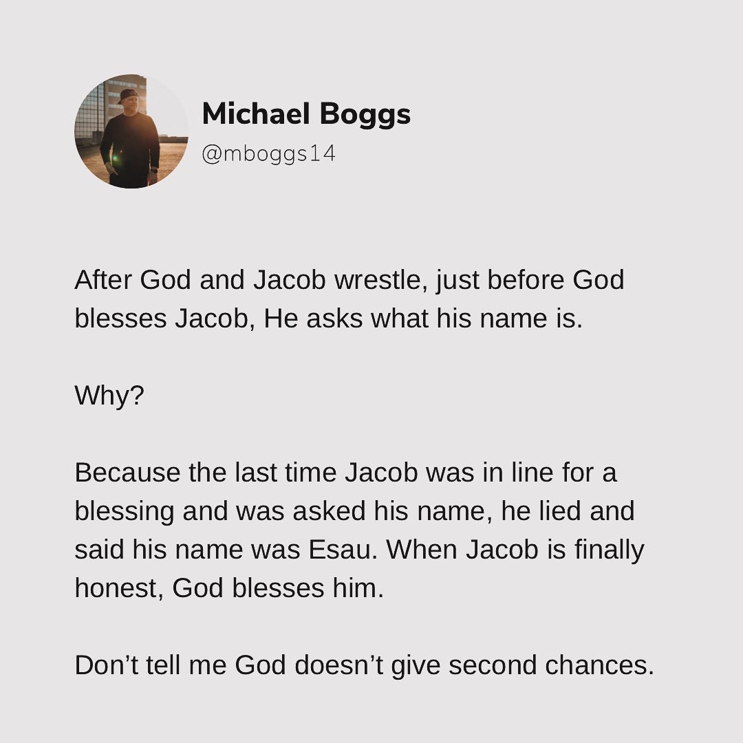 Don’t believe in second chances? You should. It’s in black and white in the Bible.