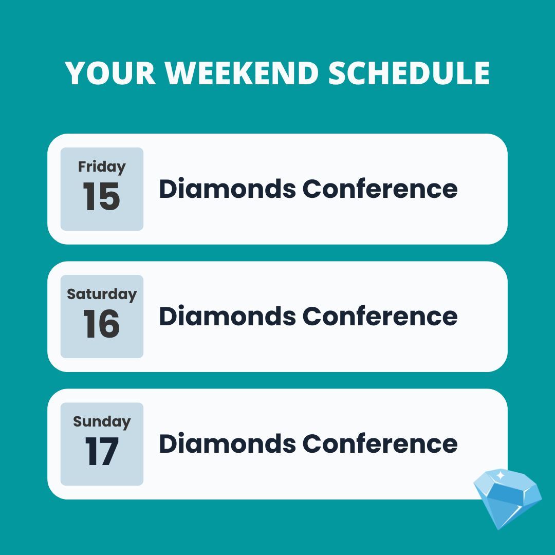 diamonds_conf's tweet photo. Welcome to day one of the #DiamondsConference! Check your email for the link to the first session — “What Having An Incurable Disorder Is Teaching Me About Living Well” by Heather Dixon at 3 EST. (If you still need to register, here's the link: https://t.co/wpXexmsSs3)  💎 https://t.co/4nGZ8tTqOz