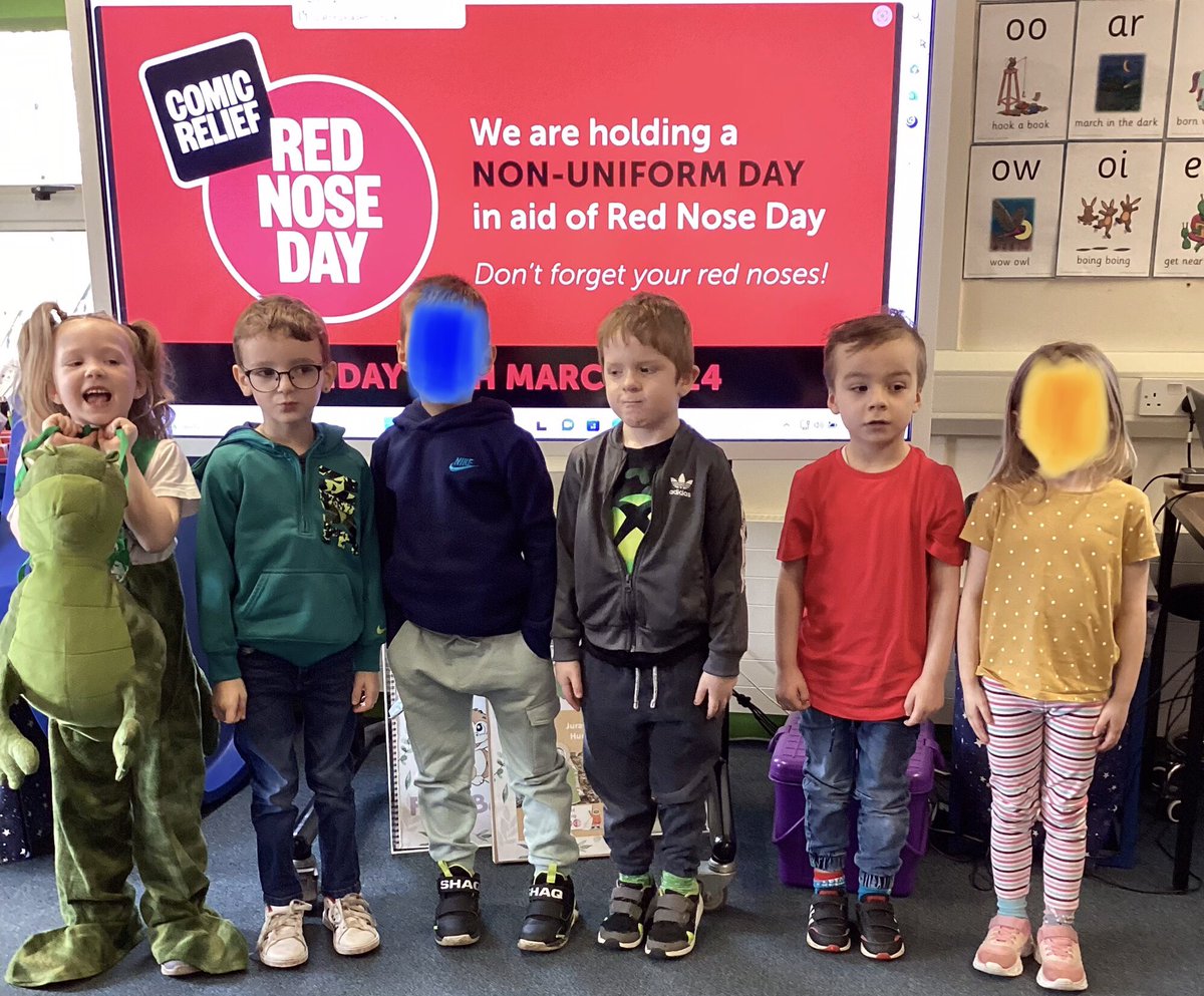 Our KS1 children are looking great today in their wacky outfits for Red Nose Day!! 🧦Odd socks 👕Back to front clothes 🤡Face paints 🌈Crazy hair Wow, well done to everyone who took part and donated today!!!