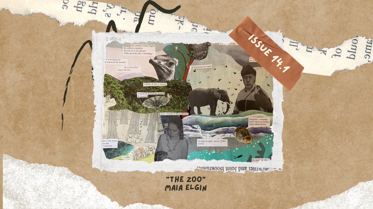 Check out Issue 14.1 and read Maia Elgin's visual poem, "The Zoo"! 

timberjournal.org/archive/the-zoo