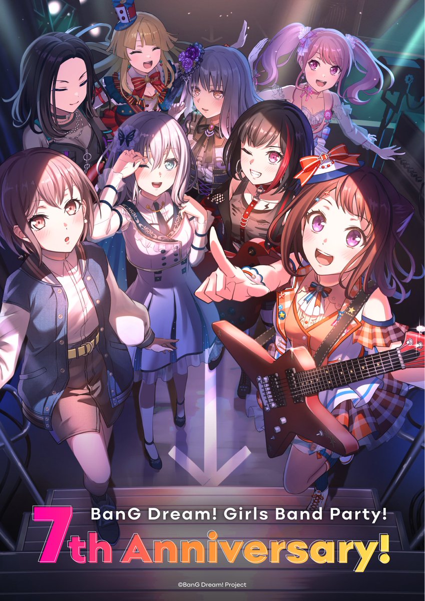 みなさまのおかげで #祝ガルパ7周年🎉✨ ＼ 合計「スター7000個」の