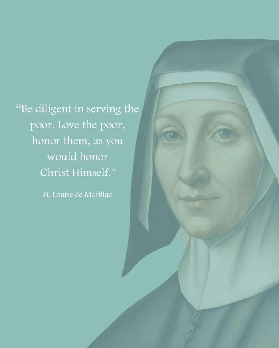 cmmaisonmere's tweet photo. On this solemn day, we honor the memory of #LouiseDeMarillac, co-founder of the #DaughtersOfCharity with #StVincentDePaul.
May her legacy of love continues to inspire and guide us as we strive to emulate her example of selflessness and dedication.
#MaisonMère https://t.co/jxc3gUlhG8