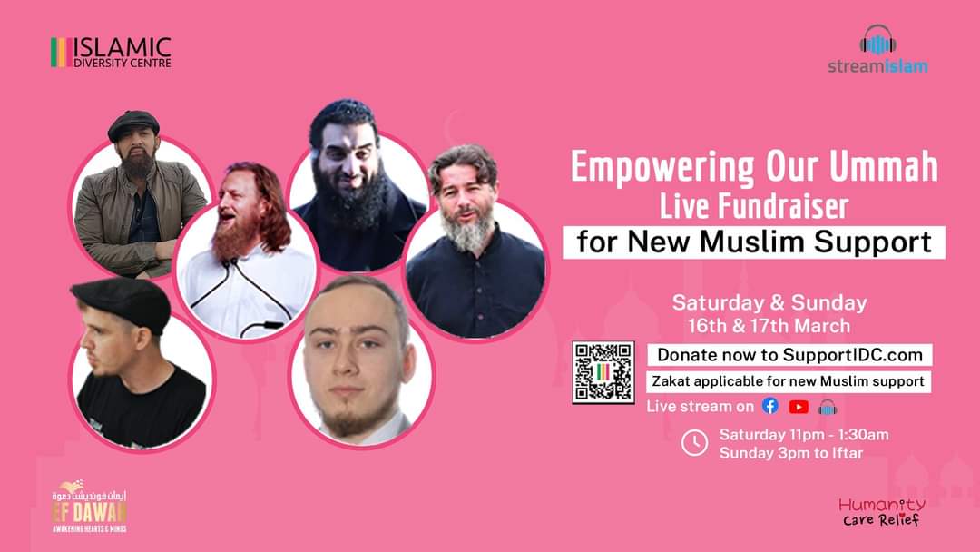 islam_diversity's tweet image. ⭐️ Join us this weekend for a live fundraiser event, empowering our Ummah and supporting new Muslims! ⭐️

Tune in on Saturday and Sunday via Stream Islam and IDC platforms. 

Your contribution makes a huge difference! 🌟 

supportIDC.com

#SupportIDC