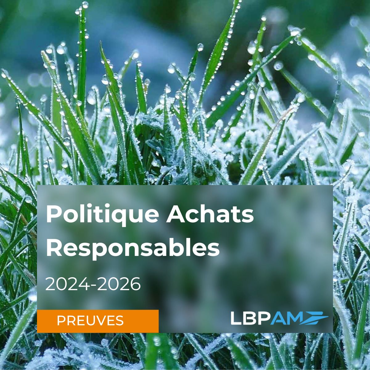 📣LBP AM publie sa politique achats responsables 
Nous nous engageons à consolider des relations responsables et éthiques avec
nos fournisseurs, en faveur du progrès social et de l’environnement. 

Découvrez notre politique achats responsables : bit.ly/3TblLxi
#RSE