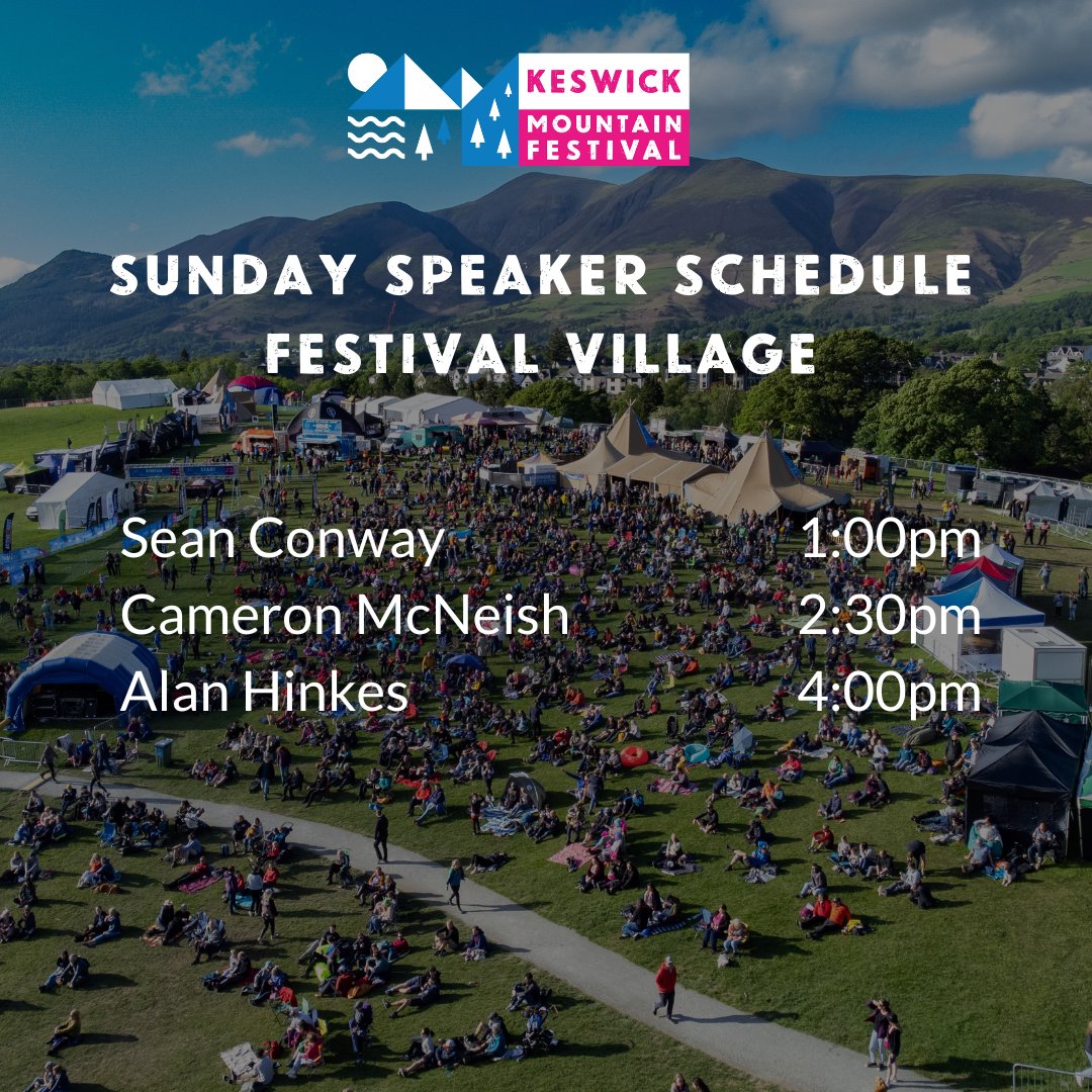 The KMF speaker programme is packed this year with superstars. Here's the schedule on who is on and when. Who are most looking forward to listening to? For the evening speaker tickets, book online. 👉keswickmountainfestival.co.uk