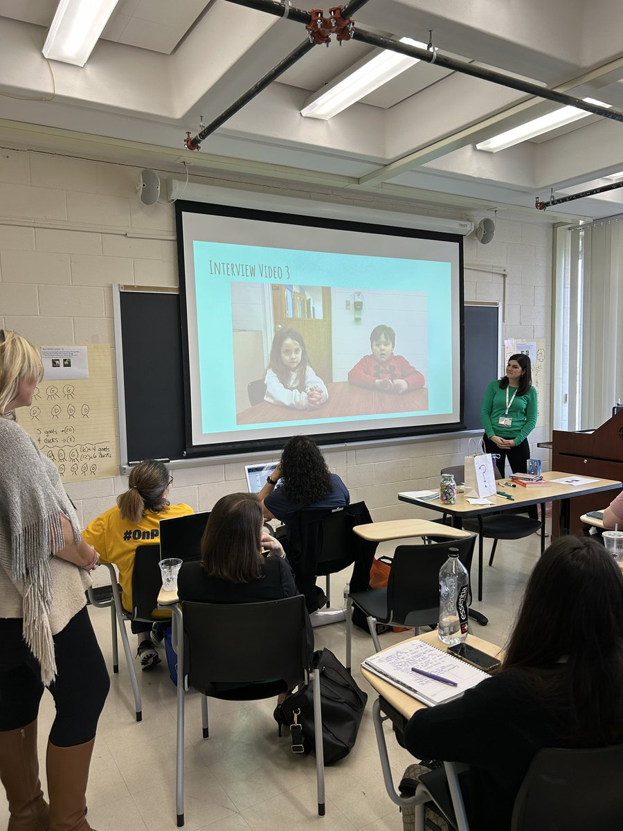 Our good friends from Middletown, Kim Callas &amp; Catherine Woodle presenting first grade thinking activities in practice <a href="/MTPSpride/">Middletown Township Public Schools</a> #AMTNJspring24