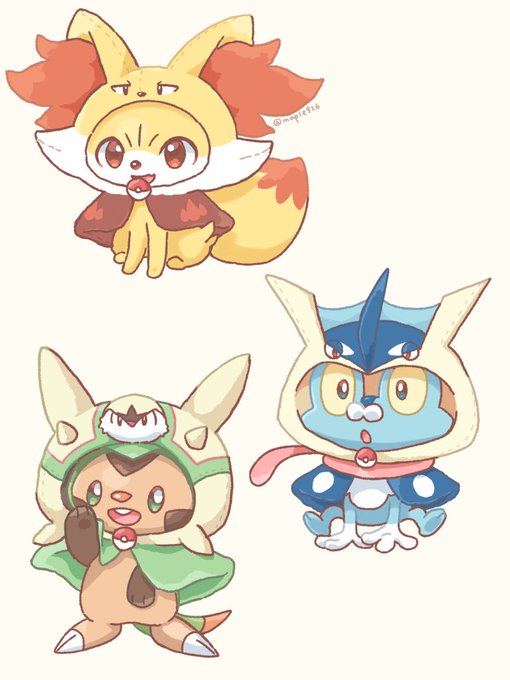 「starter pokemon trio」 illustration images(Latest｜RT&Fav:50)