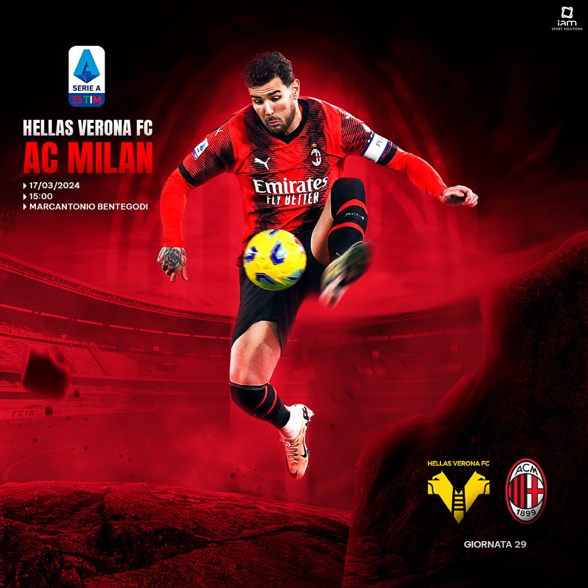 💪🏼 Dai ragazzi!!! ❤️🖤 <a href="/acmilan/">AC Milan</a> 🔜 #VeronaMilan #SempreMilan #TH1️⃣9️⃣