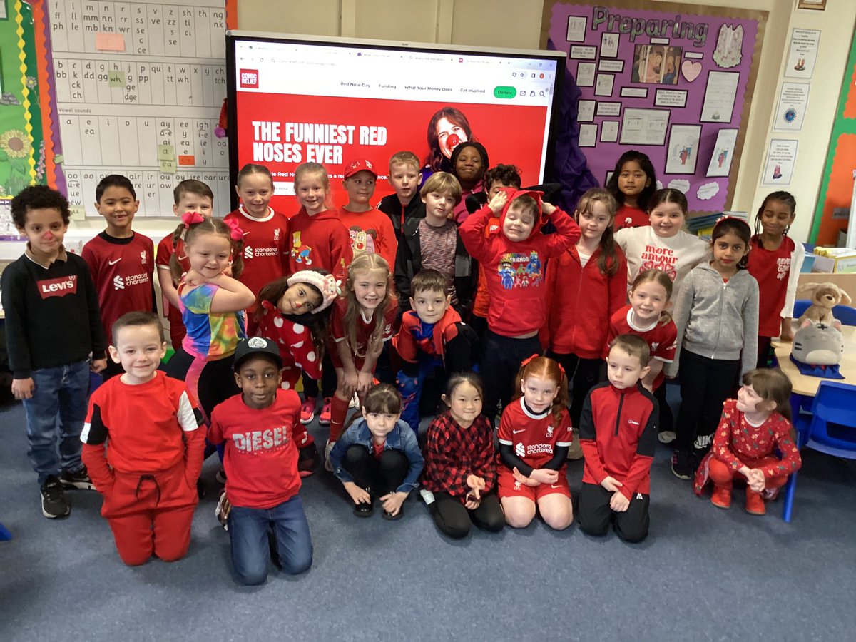 2E_stjohns's tweet photo. Wearing red for #ComicRelief2024 🔴 thank you to everyone who brought a very generous donation for a wonderful cause! https://t.co/xwTU44BExx
