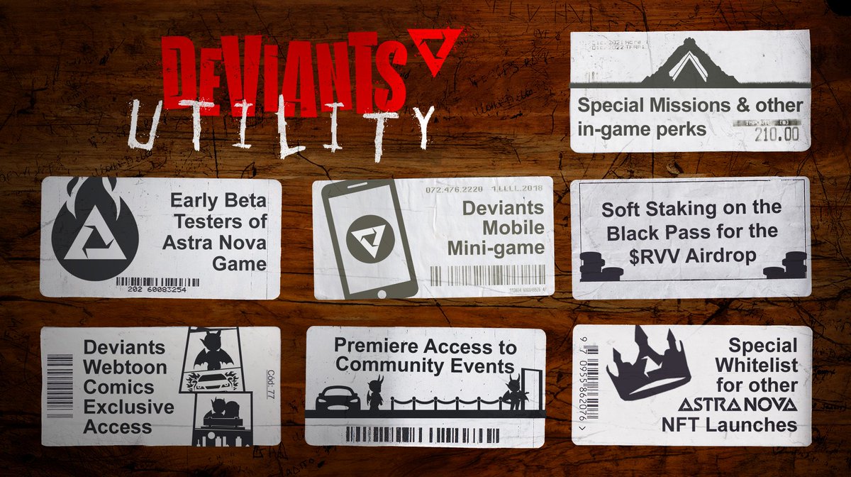 Say goodbye to boring ordinary NFTs and hello to Deviants!😈 We are here to take over!!🔻 With perks like exclusive event access, rewards, and community engagement, our NFT holders will enjoy a world of benefits. Don't miss out on those juicy $RVV rewards!