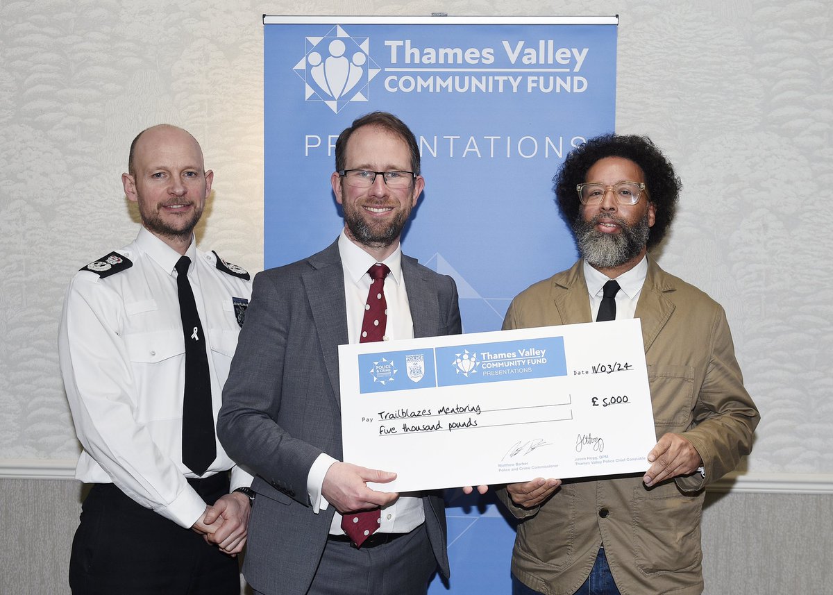 We were delighted to attend the Communtiy Fund Presentation Event on Monday and would like to thank <a href="/TV_PCC/">Thames Valley OPCC</a> for choosing Trailblazers as one of the recipients of the grants. The funding will go towards supporting people as they transition from prison into the community.