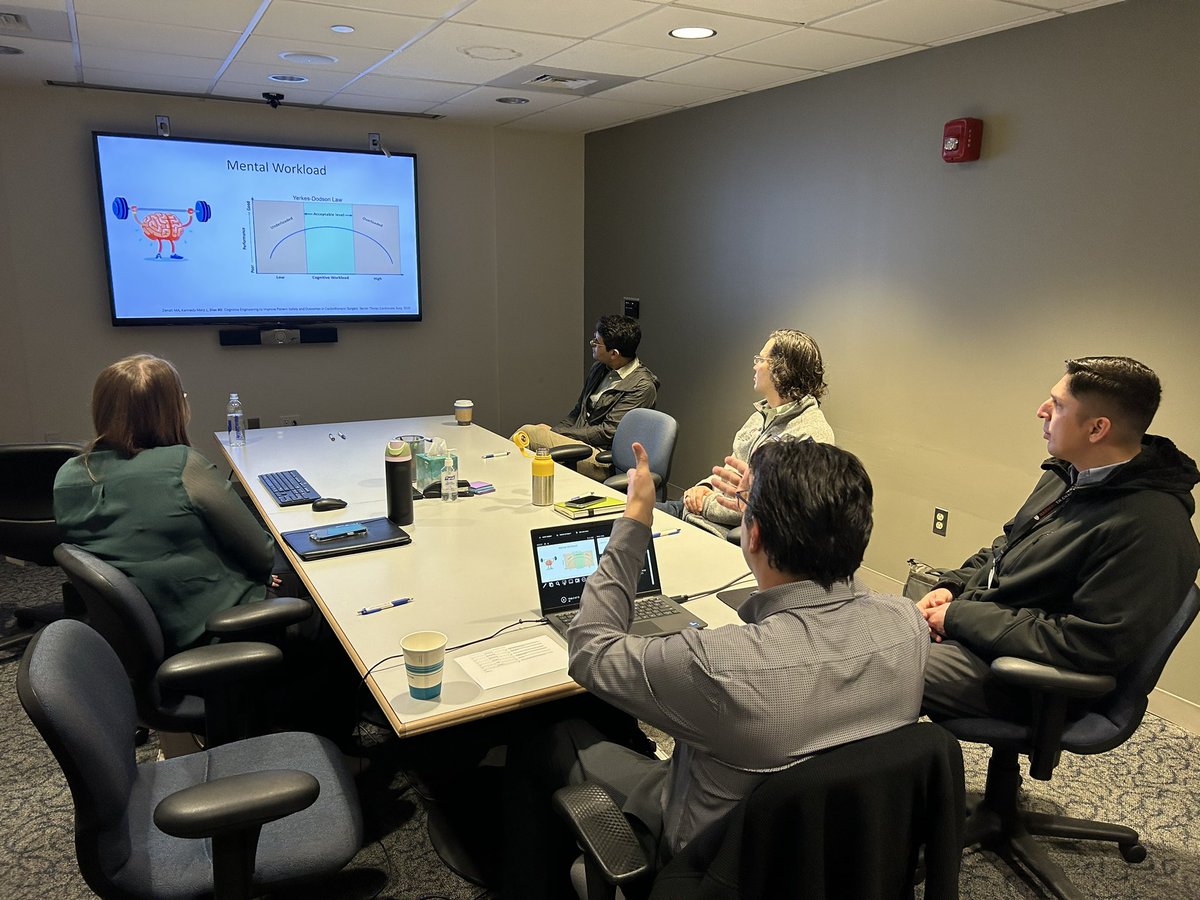 Roger Daglius Dias (@rogerddias) on Twitter photo Kicking of the #ResearchDay at the Human Factors & Cognitive Engineering Lab at <a href="/BWH_STRATUS/">STRATUS Center for Medical Simulation</a> <a href="/MassGenBrigham/">Mass General Brigham</a> <a href="/harvardmed/">Harvard Medical School</a>
Journal Club presentation by Paulo Borges.
@RyanHarari Kicking of the #ResearchDay at the Human Factors & Cognitive Engineering Lab at <a href="/BWH_STRATUS/">STRATUS Center for Medical Simulation</a> <a href="/MassGenBrigham/">Mass General Brigham</a> <a href="/harvardmed/">Harvard Medical School</a>
Journal Club presentation by Paulo Borges.
@RyanHarari