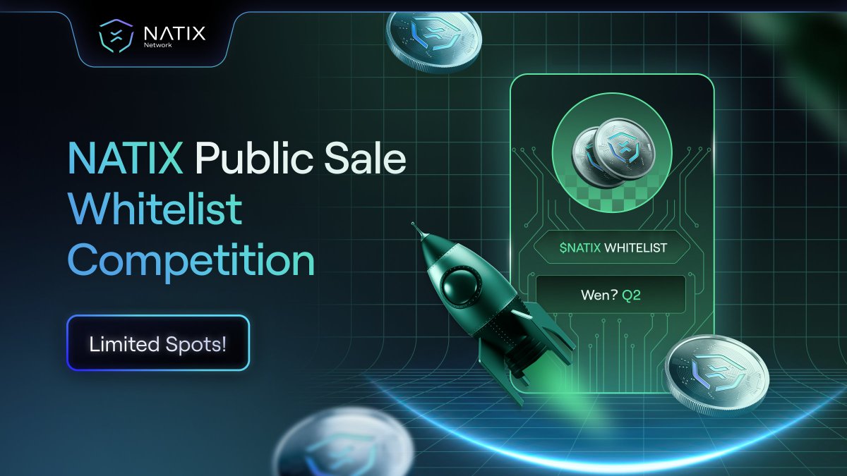 #NATIXIANs we have a major announcement! 🚨

The $NATIX token is coming soon, and we are excited to officially open up our first round of #whitelist spots 🚀 

Join our Discord for more information on how to guarantee a spot at the token's public sale! 👇
discord.gg/natixnetwork